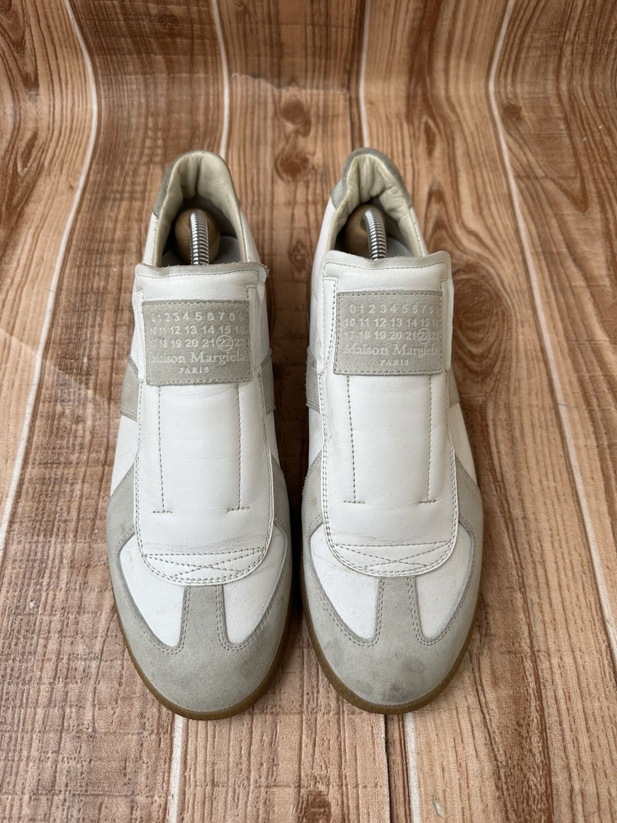 Maison Margiela Maison Margiela's Laceless GAT White/Gray Sneakers Size US 8 / EU 41 - 2 Thumbnail