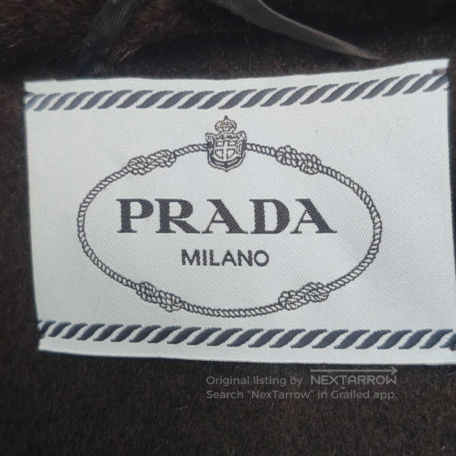 Prada Prada Black Rabbit Hair Wool Blend Coat . Size US S / EU 44-46 / 1 - 4 Thumbnail