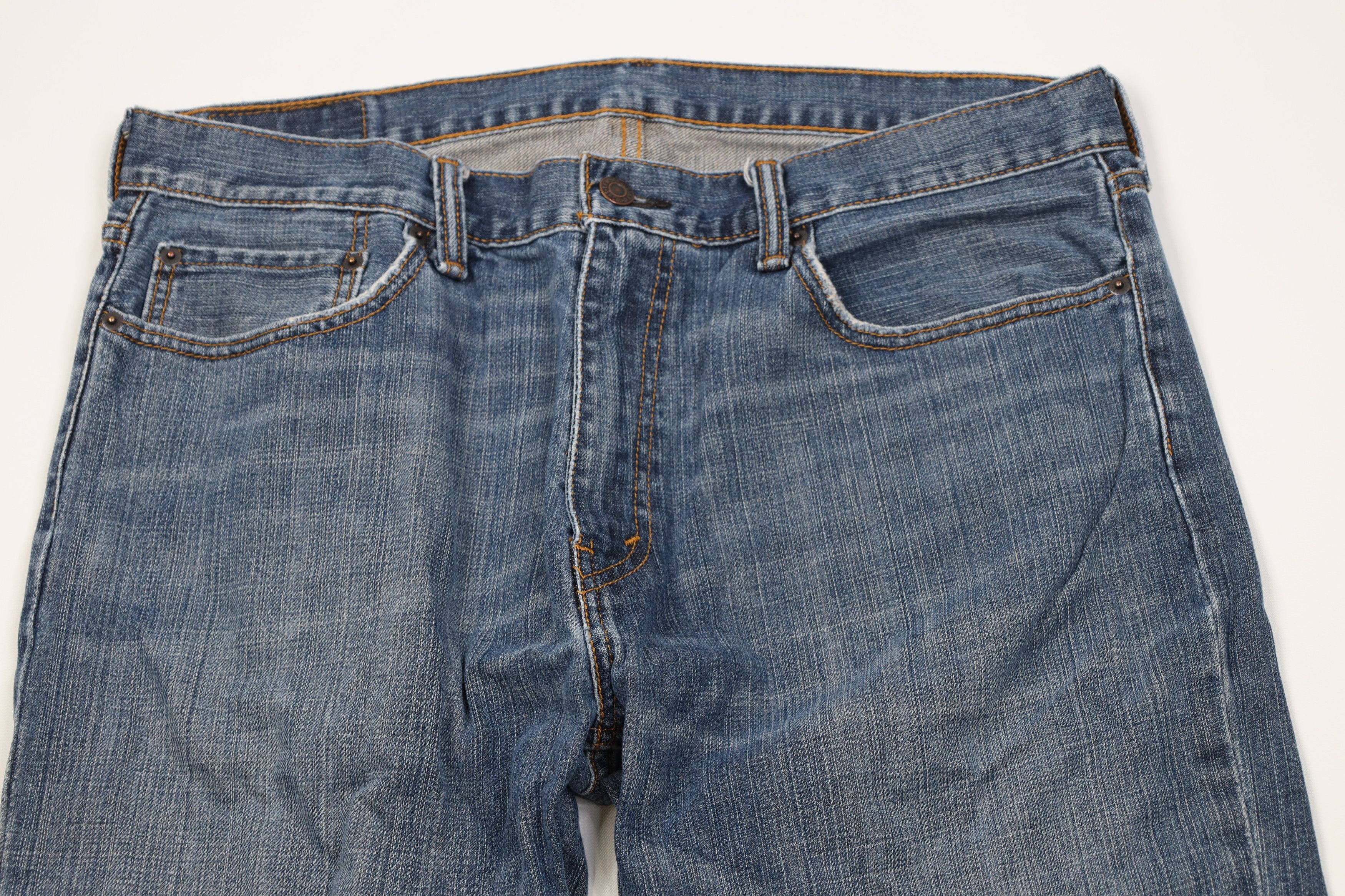 Levi's Vintage Y2K Levis 569 Loose Fit Straight Wide Leg Jeans Blue Size US 36 / EU 52 - 2 Thumbnail