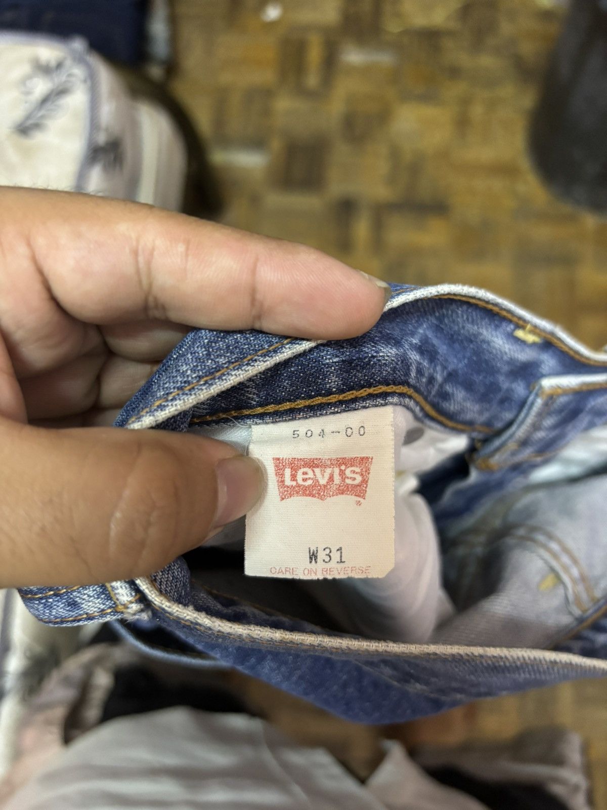 Jean × Levi's × Vintage VINTAGE LEVIS 504 SELVEDGE MEN JEANS (SIZE 31) Size US 31 - 6 Thumbnail