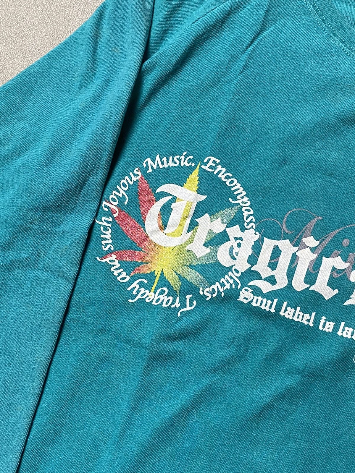Beauty Beast × Hysteric Glamour × Japanese Brand Y2K Selestama Poem Weed Longsleeve Size US M / EU 48-50 / 2 - 4 Thumbnail