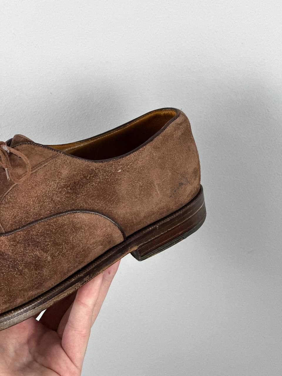 Bally Bally Prestige Vintage Brown Suede Oxford Shoes Size US 10 / EU 43 - 2 Thumbnail