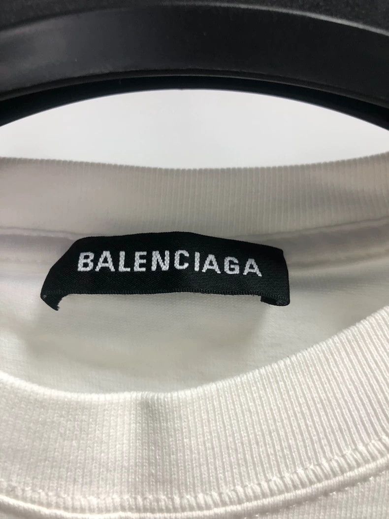 Balenciaga Balenciaga Letter Logo Short Sleeve T-Shirt, White, Size M Size US M / EU 48-50 / 2 - 3 Thumbnail