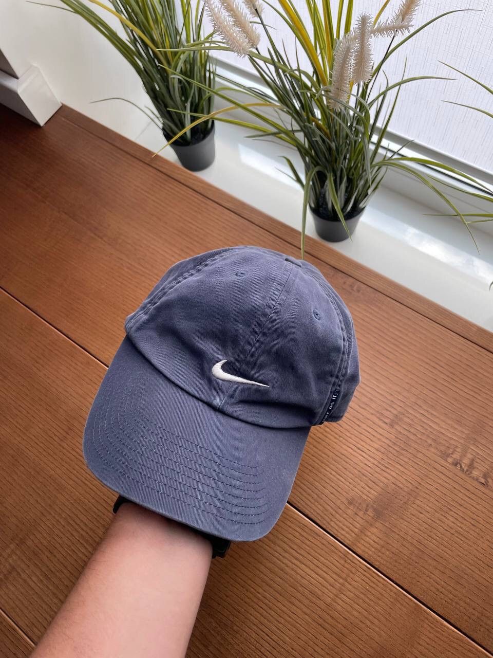 Nike × Vintage Vintage Nike Y2K Central Swoosh Drill Cap Hat One Size Size ONE SIZE - 2 Thumbnail