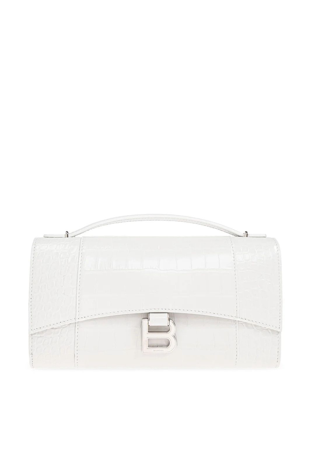 Balenciaga os11x1225 Size: OS / Logo Plaque Embossed Clutch Bag White Size ONE SIZE - 1 Thumbnail