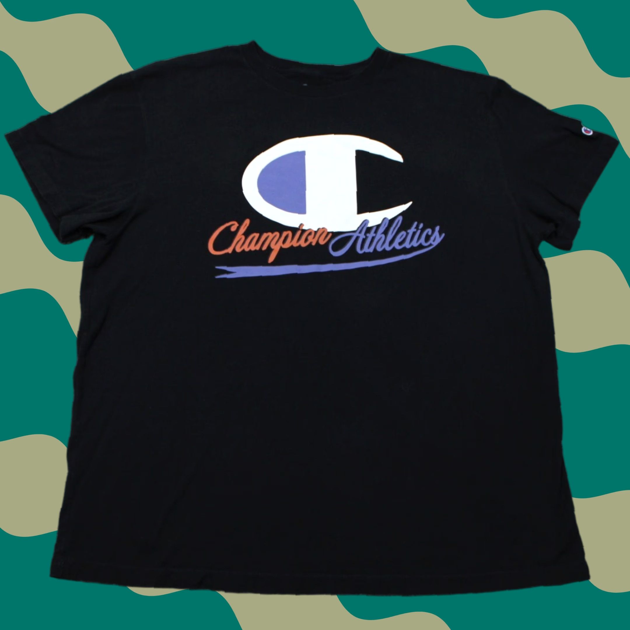Champion Champion Athletics Shirt Mens 2XB XXL-Big Black Cotton Short Sleeve Pullover Shirt Size US XXL / EU 58 / 5 - 1 Thumbnail