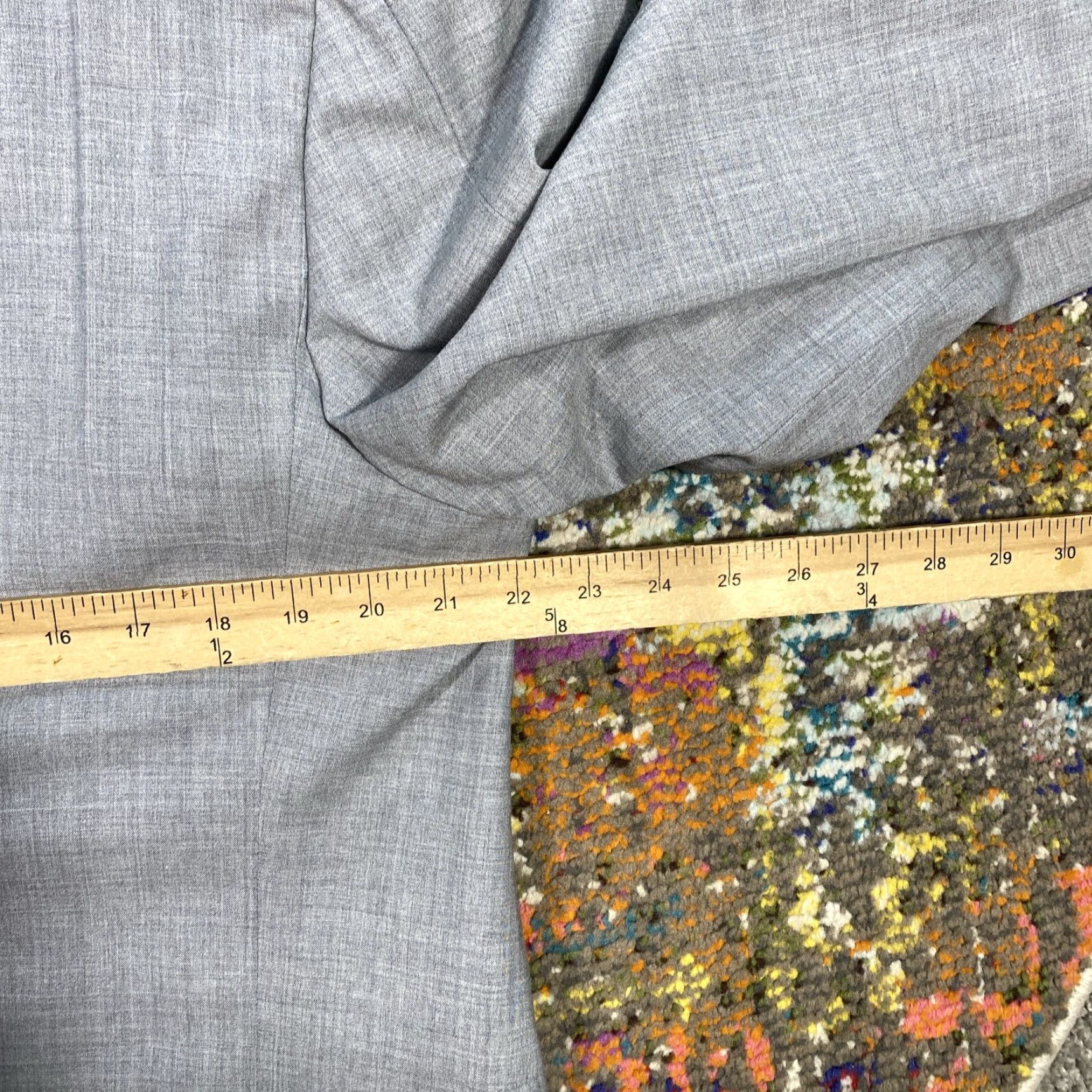 Canali Canali Wool Suit Coat Jacket Men 46 Gray 100% Wool Two-Button Notch Lapel Regular Double-Breasted Solid Italy Vintage No N/A N/A Size 46R - 7 Thumbnail