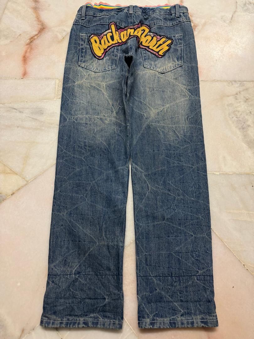 Undercover 💥Double Waist💥Vintage 90’s Japanese Whisker Distressed Rare Size 31" - 2 Thumbnail