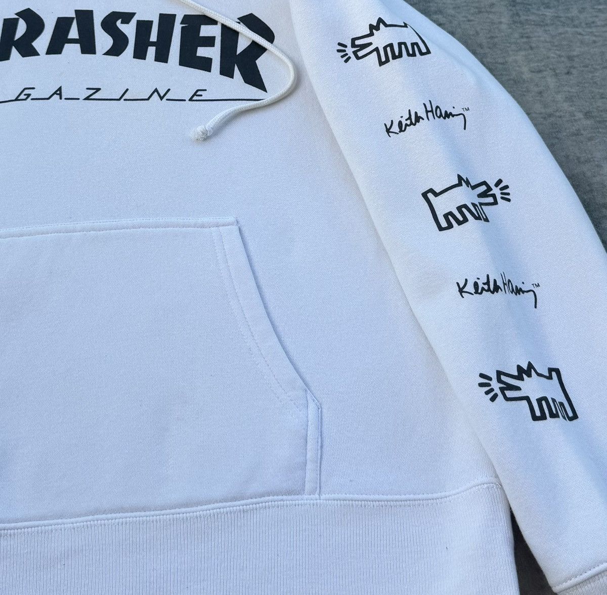Thrasher Thrasher Magazine x Keith Haring Hoodie White Graphic Size US S / EU 44-46 / 1 - 6 Thumbnail