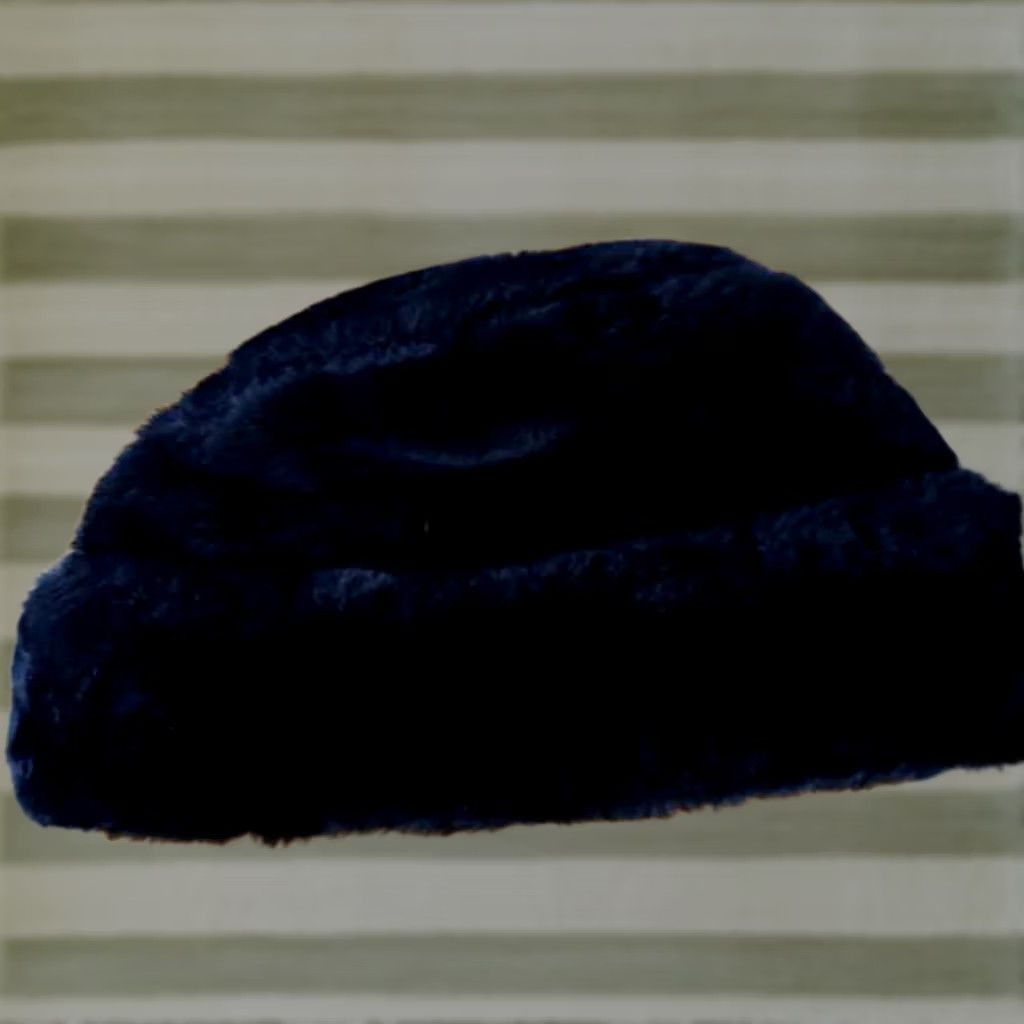 Vintage VINTAGE East Germany Guardsmark Military Police Fur Winter Hat XL Black Mens USA Size ONE SIZE - 1 Thumbnail