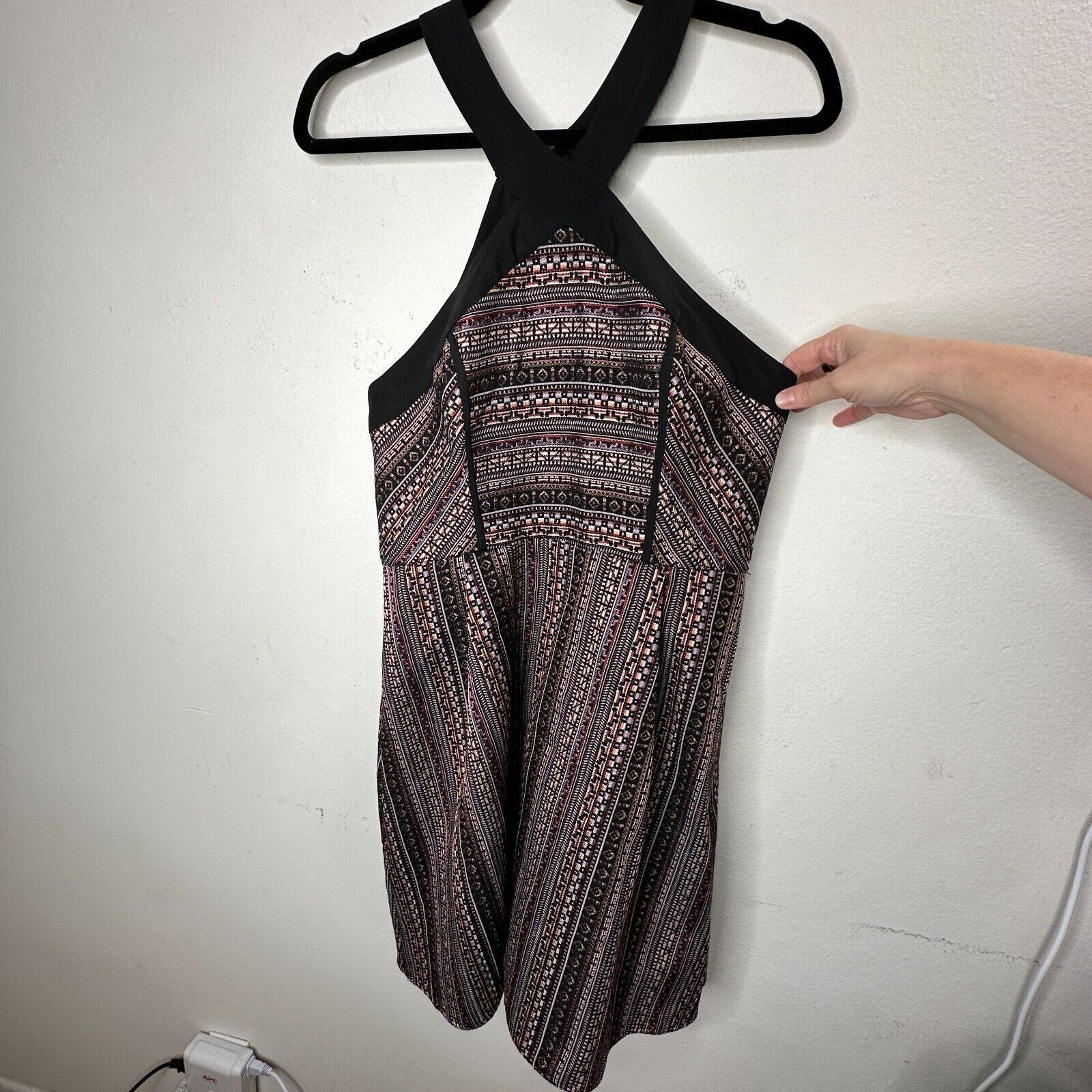 Other BCBG Generation CrissCross Fit Flare MultiColor Halter Mini Size XL / US 12-14 / IT 48-50 - 5 Thumbnail