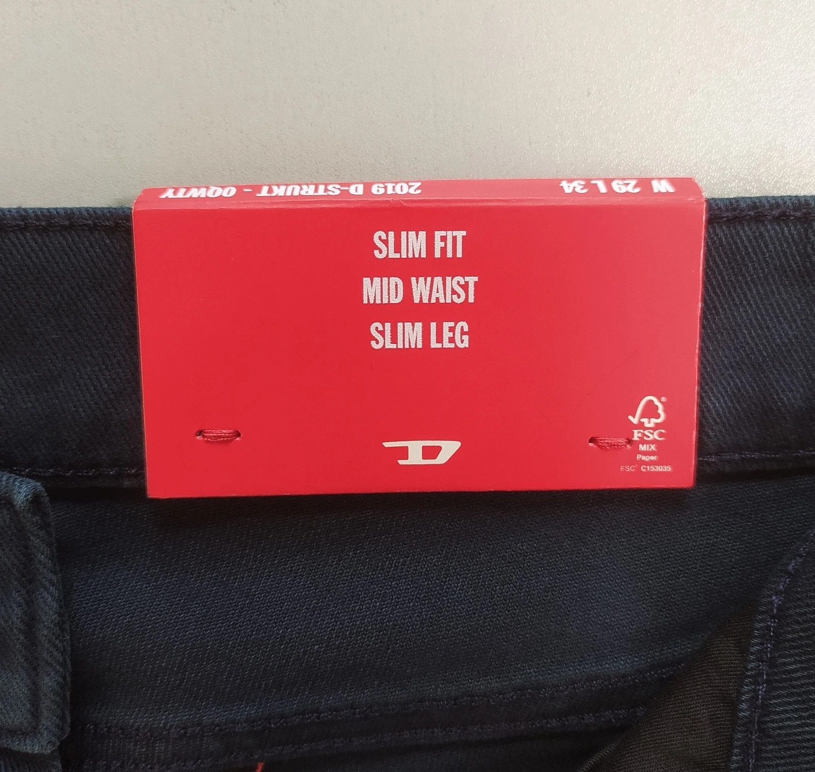 Diesel Diesel 2019 D-STRUKT L.34 MENS JEANS SLTP/9701 Size US 29 - 7 Thumbnail