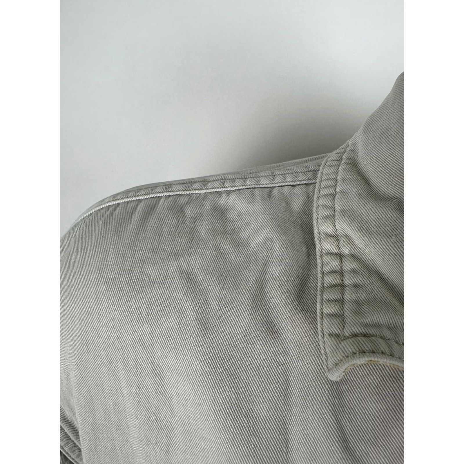 Vintage VINTAGE Trail's End Flannel-Lined Shirt Jacket Mens Large Ivory Cotton Twill 90s Grunge Casual Shirt Jacket Men Large Ivory Accessories: Pockets Size US L / EU 52-54 / 3 - 4 Thumbnail