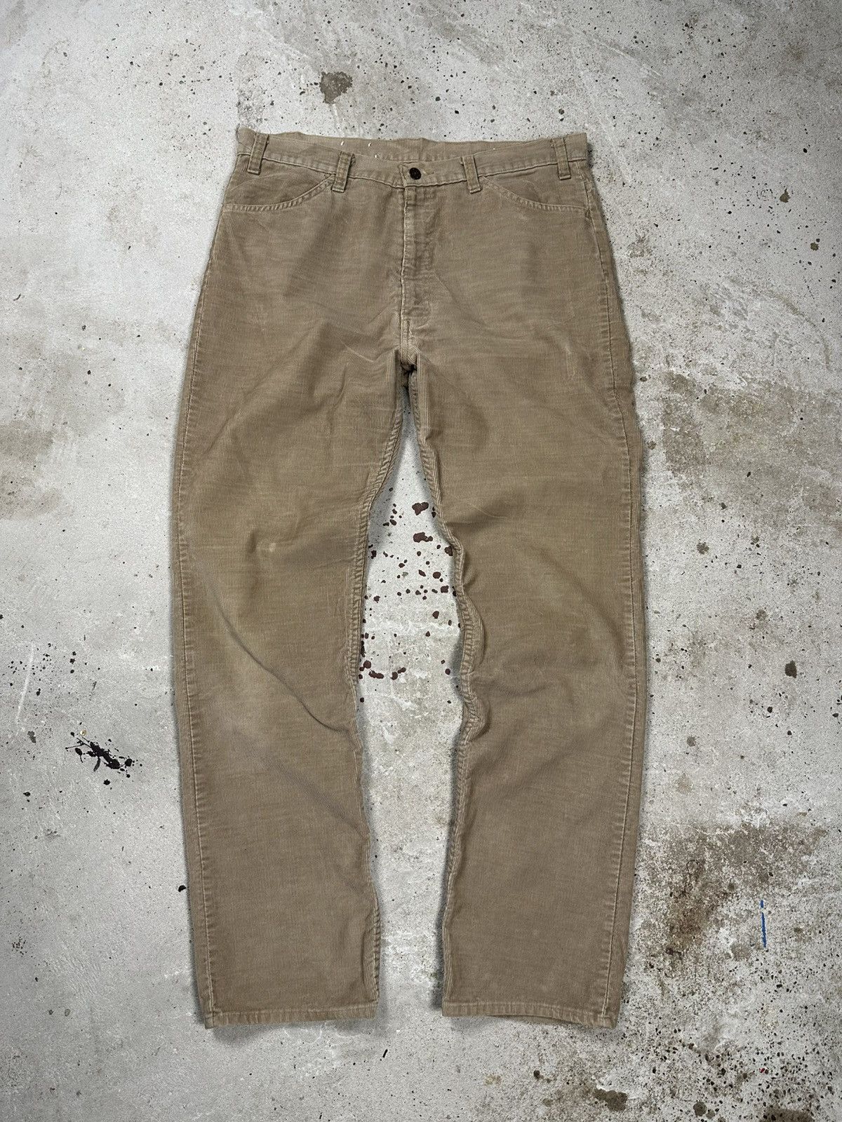 Levi's × Vintage Vintage 90s Levi’s 519 Brown Corduroy Pants Size US 38 / EU 54 - 2 Thumbnail