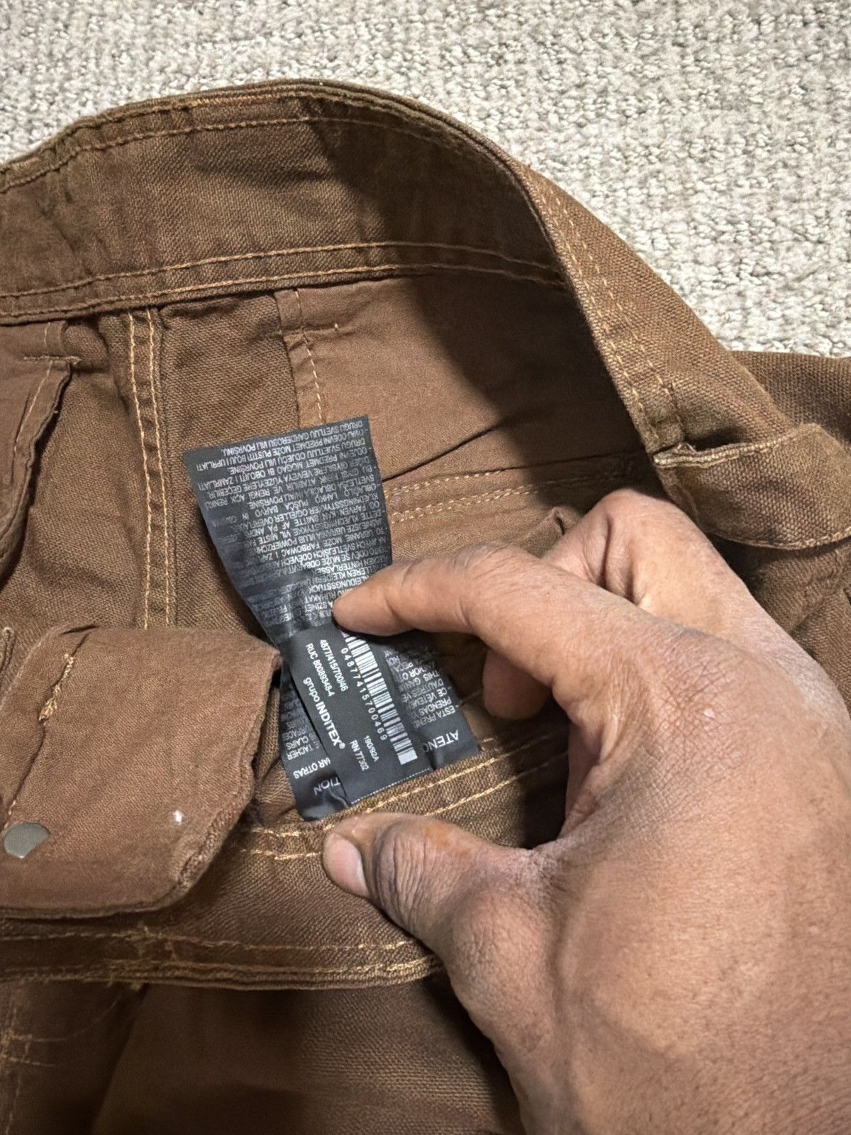 Zara Denim cargo pants Size US 38 / EU 54 - 1 Thumbnail