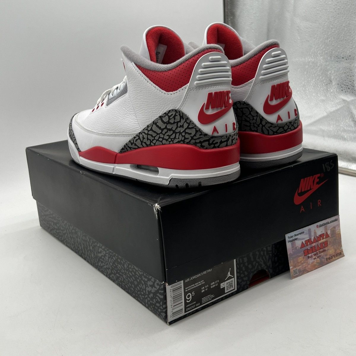Jordan Brand Air Jordan 3 fire red Size US 9.5 / EU 42-43 - 4 Thumbnail