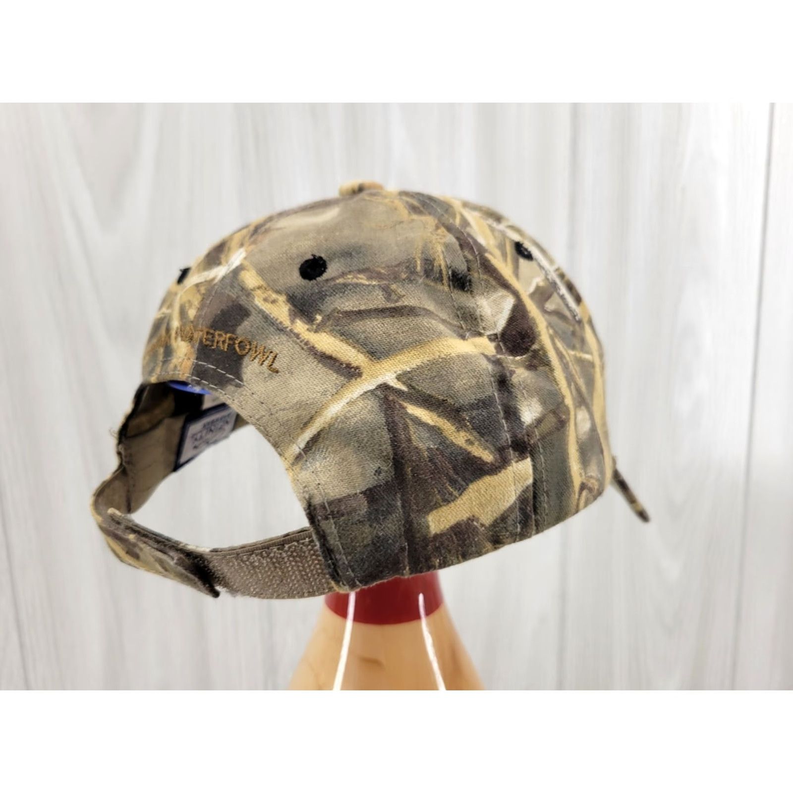 Vintage Drake Waterfowl Duck Hunting Hat Cap Strapback Camouflage Brown Advantage Max Men Adjustable Brown Camouflage Cap Hat Baseball Style Baseball Cap Mens Size ONE SIZE - 6 Thumbnail