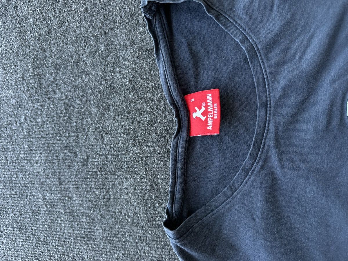 Other 🚨 AMPELMANN DARK BLUE WOMEN T-SHIRT CREW NECK CENTRAL LOGO Size S / US 4 / IT 40 - 4 Thumbnail