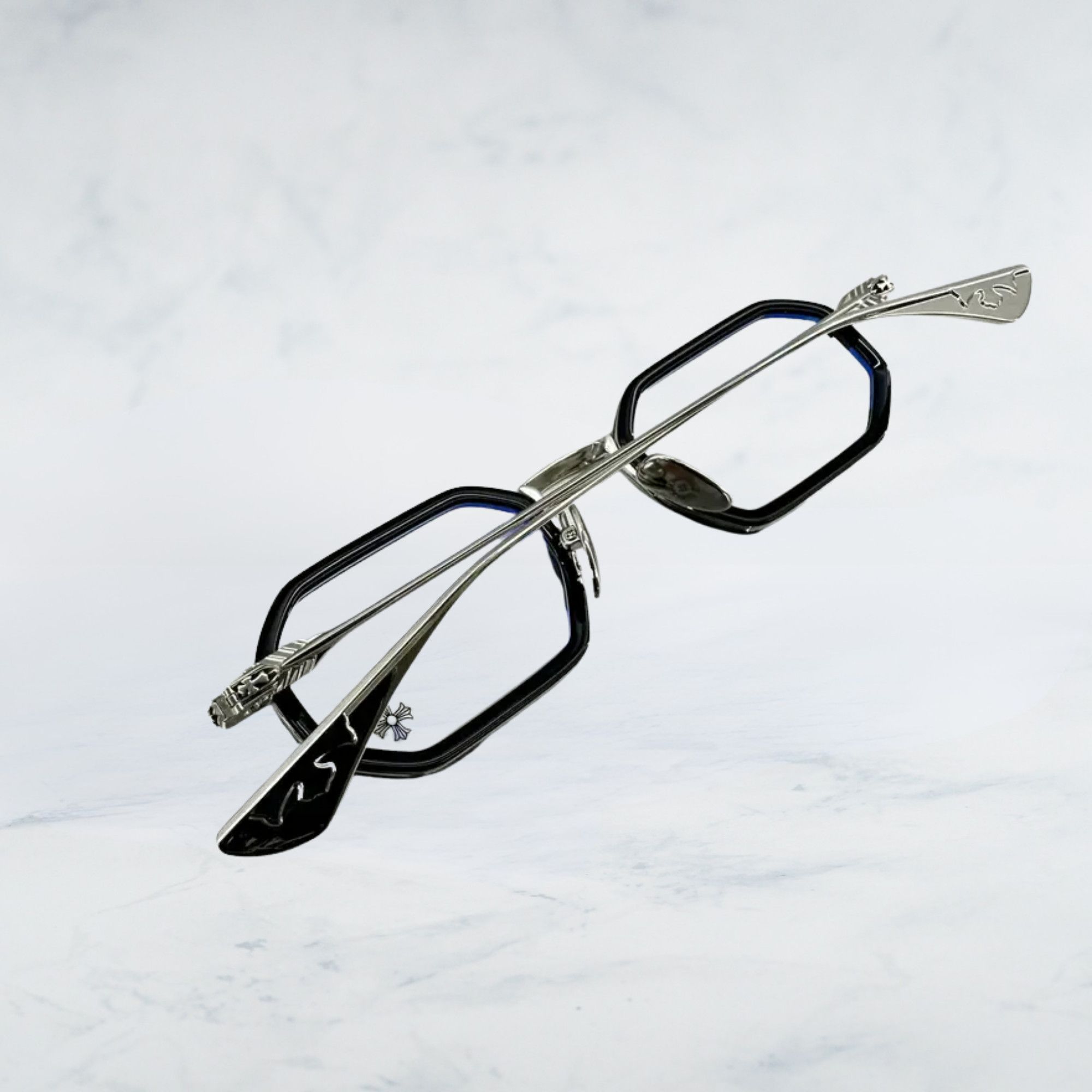 Chrome Hearts CHROME HEARTS STYLIDA BLACK/SHINY SILVER Size ONE SIZE - 4 Thumbnail