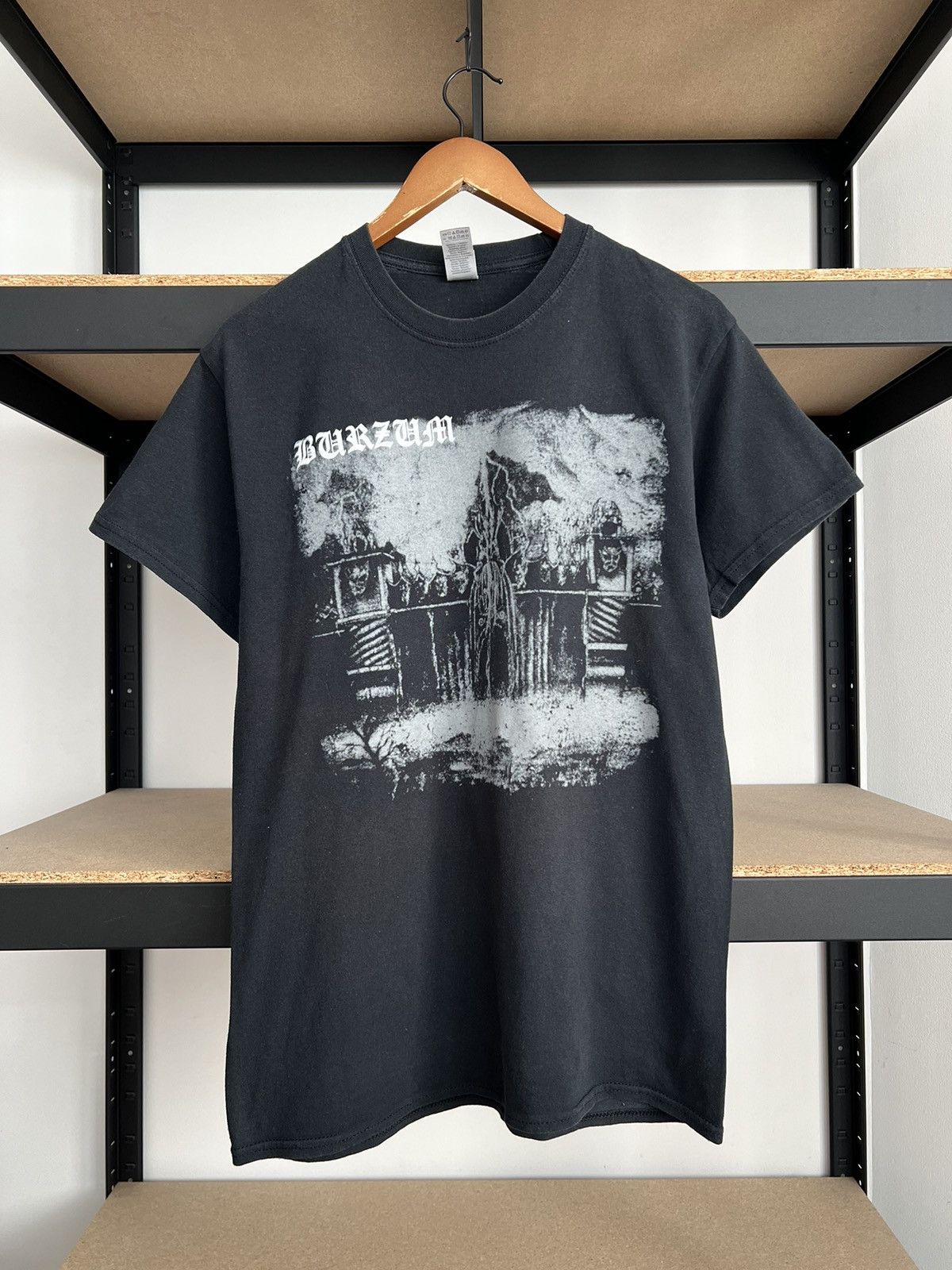 Band Tees Burzum Det Som Engang Var Black Metal Band Y2k Black T-shirt Size US M / EU 48-50 / 2 - 1 Thumbnail