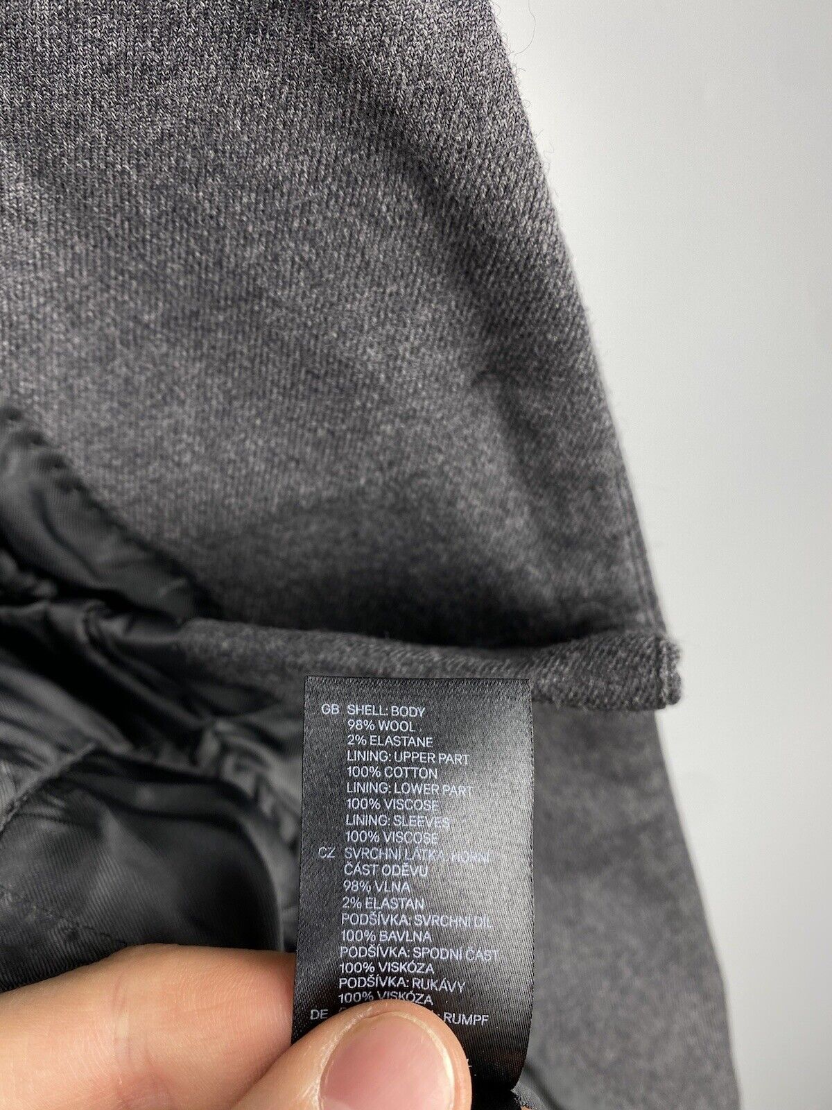 H&M × Maison Margiela Maison Margiela H&M Womens Wool Avant Garde Blazer Jacket Size S / US 4 / IT 40 - 13 Thumbnail