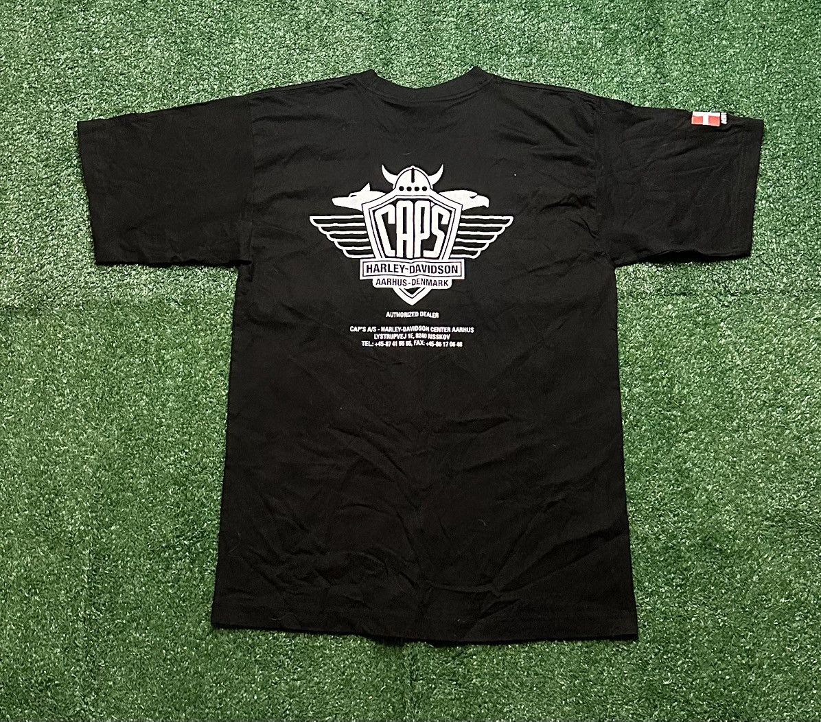 Harley Davidson Vintage Denmark Europe Harley Davidson Motorcycle Shirt Size US M / EU 48-50 / 2 - 1 Thumbnail