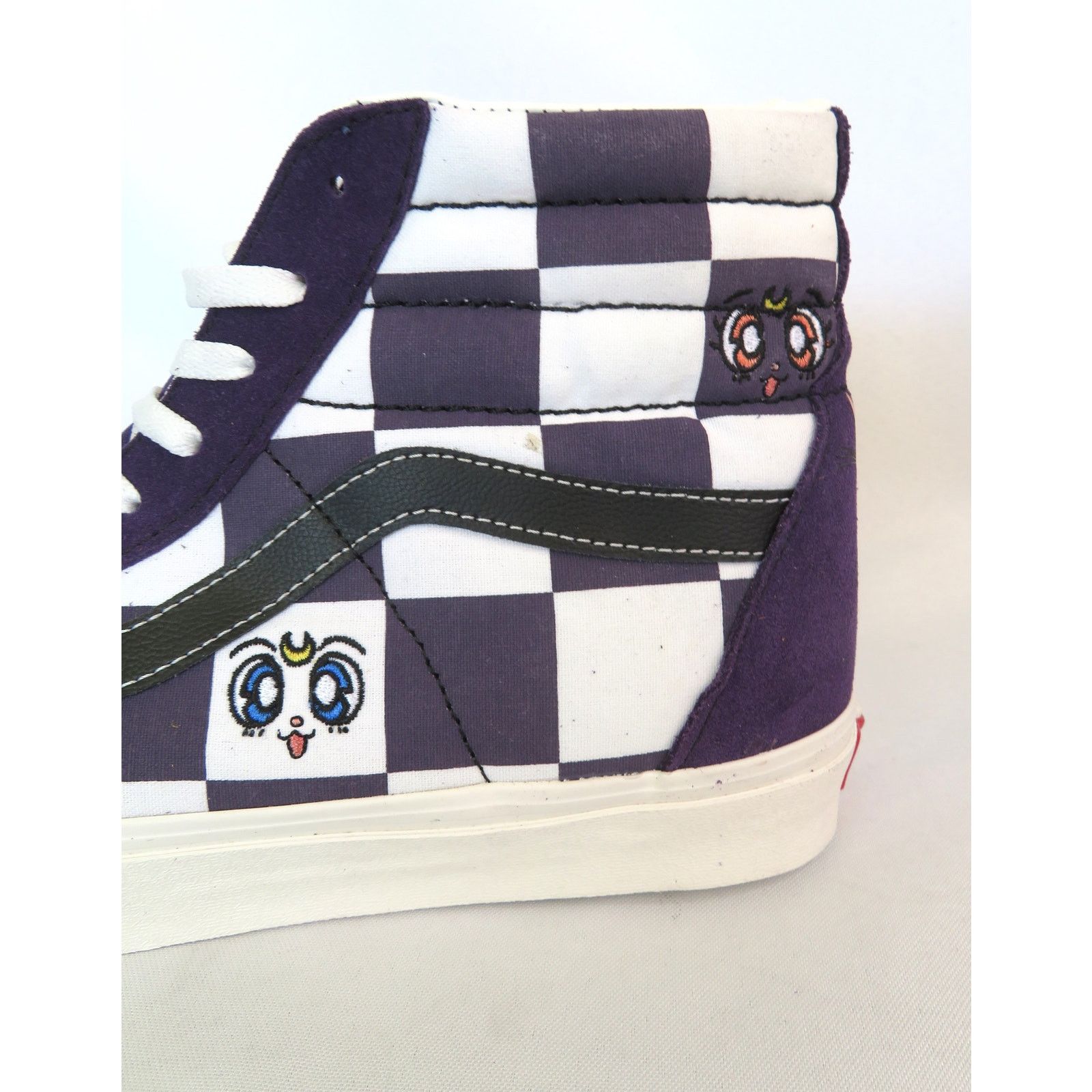 Vans New VANS Off The Wall Sailor Moon Purple Hi Top Sk8 Sneakers Size US 12 / EU 45 - 8 Thumbnail