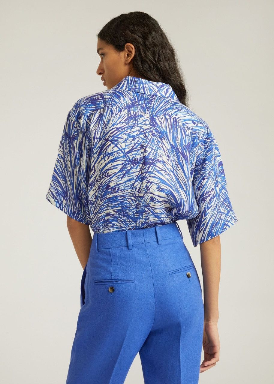 Loro Piana o1srvl11e0524 Shirt in Blue Size L / US 10 / IT 46 - 6 Thumbnail