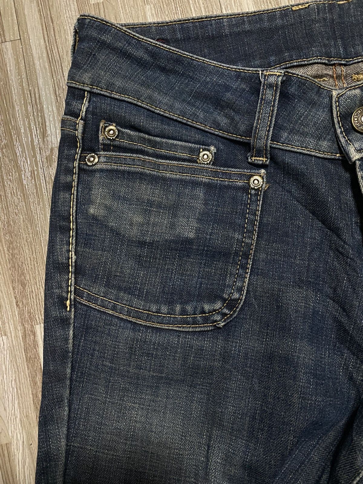 Japanese Brand 💥FLARE 90s DISTRESS JEANS💥 Size US 28 / EU 44 - 8 Thumbnail