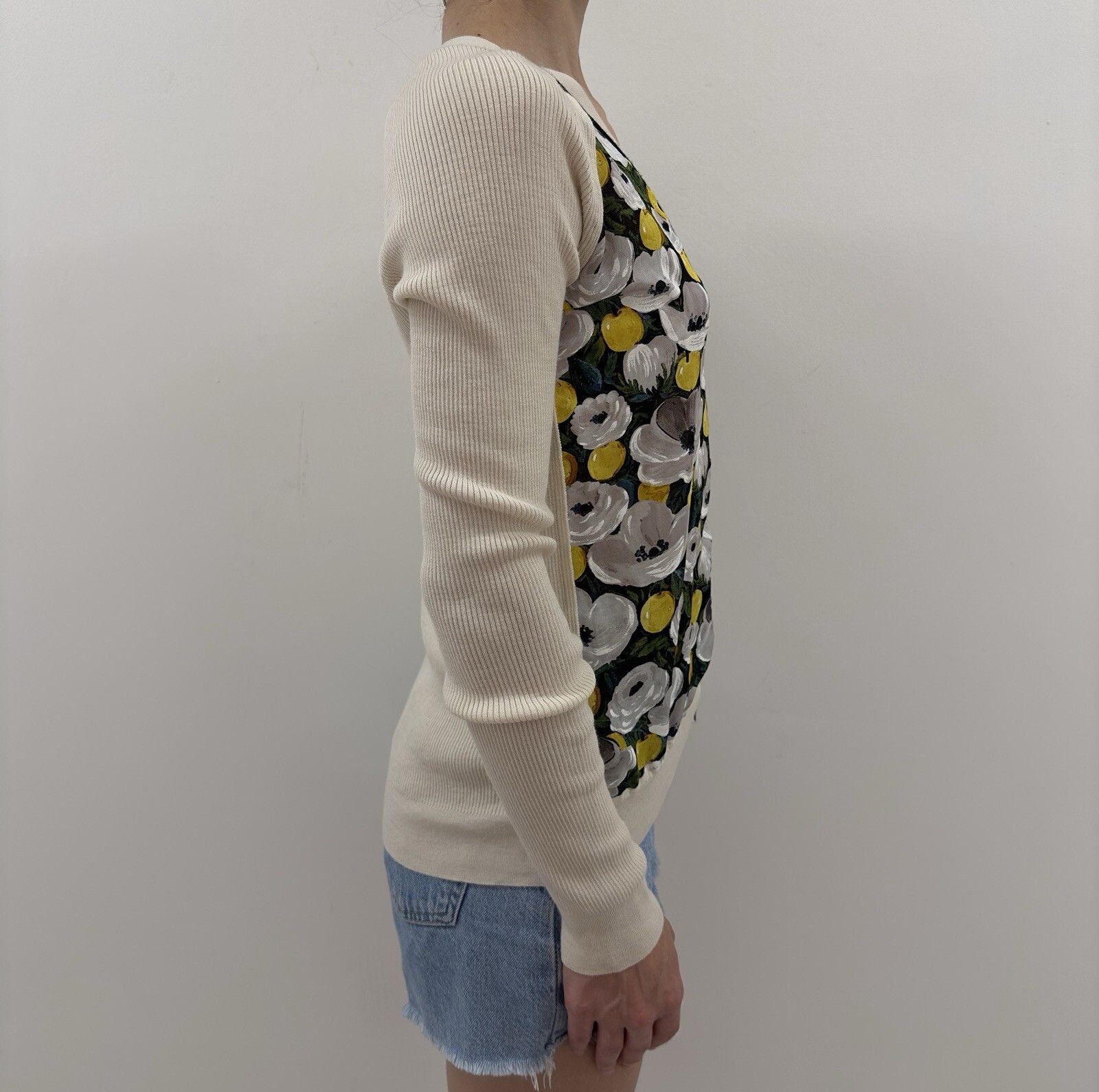 Louis Vuitton Louis Vuitton Womens Sweater Cardigan Floral Print Size S / US 4 / IT 40 - 7 Thumbnail