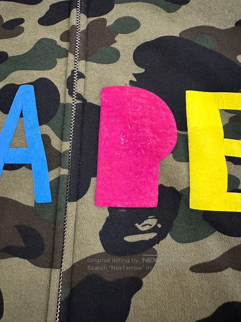 READYMADE Ready Made Green Camouflage Bee Shark Sweatshirt Size US L / EU 52-54 / 3 - 3 Thumbnail
