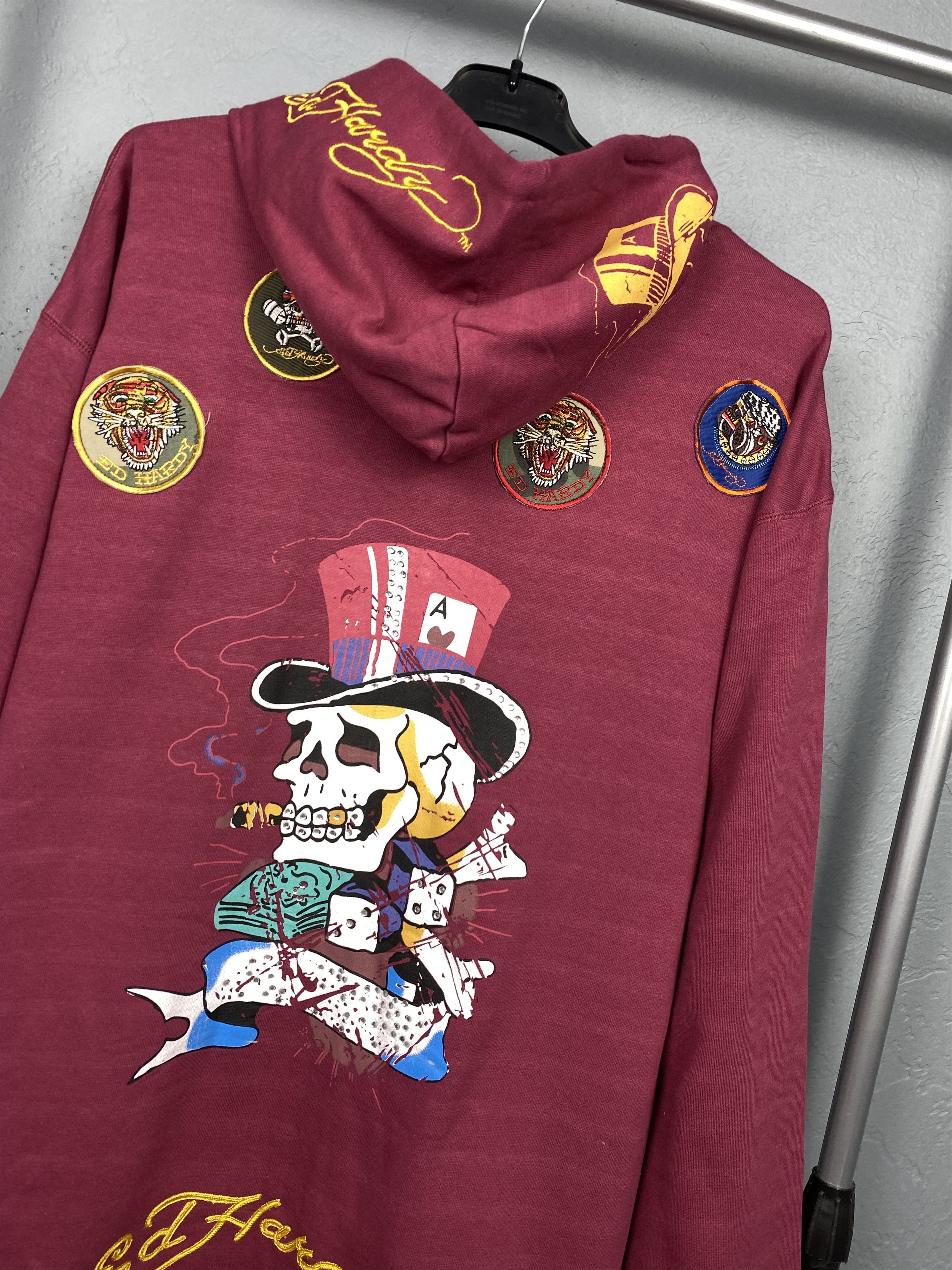 Christian Audigier Ed Hardy by Christian Audigier Hoodie Y2K Size US XXL / EU 58 / 5 - 7 Thumbnail