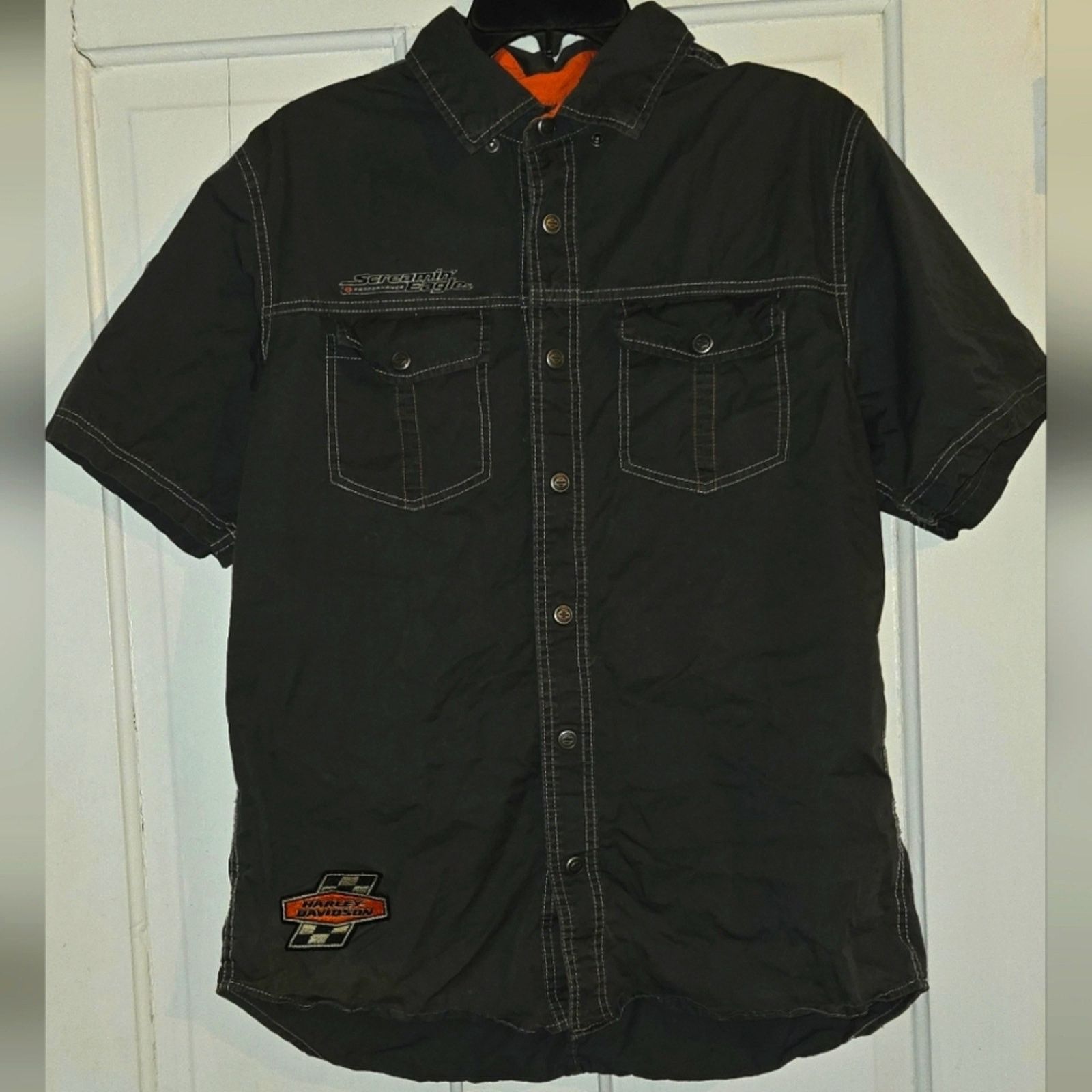 Harley Davidson Harley-Davidson® Screamin' Eagle Short Sleeve Woven Shirt M Size US M / EU 48-50 / 2 - 1 Thumbnail