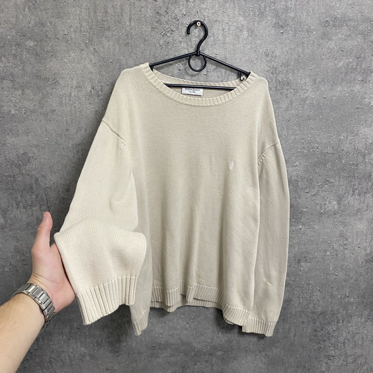 Saint Laurent Paris YSL Sweater Knit Yves Saint Laurent Sweater Old Money Size US XL / EU 56 / 4 - 2 Thumbnail