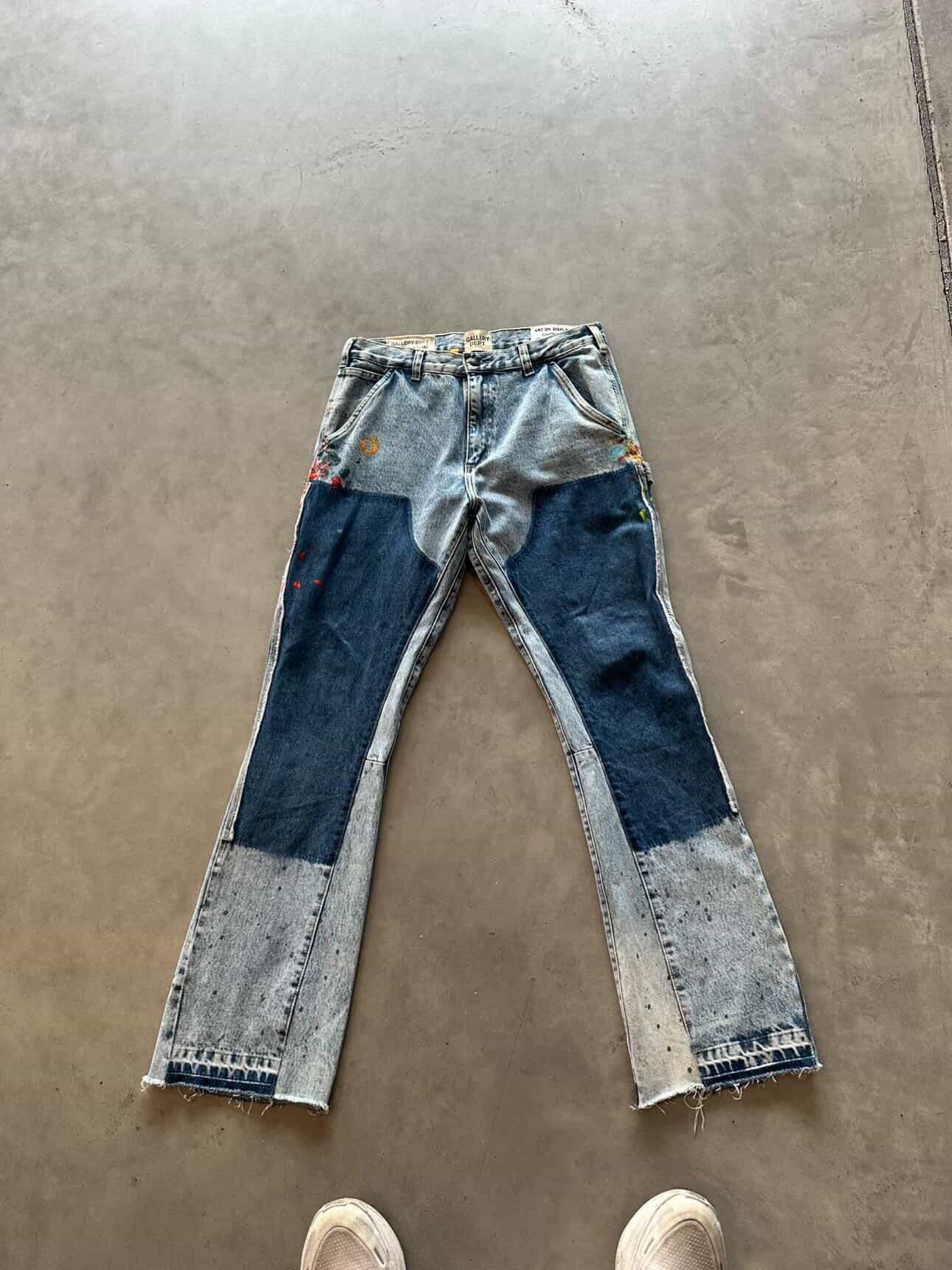 Gallery Dept. Gallery dept carpenter paint splatter denim blue Size US 33 - 1 Thumbnail