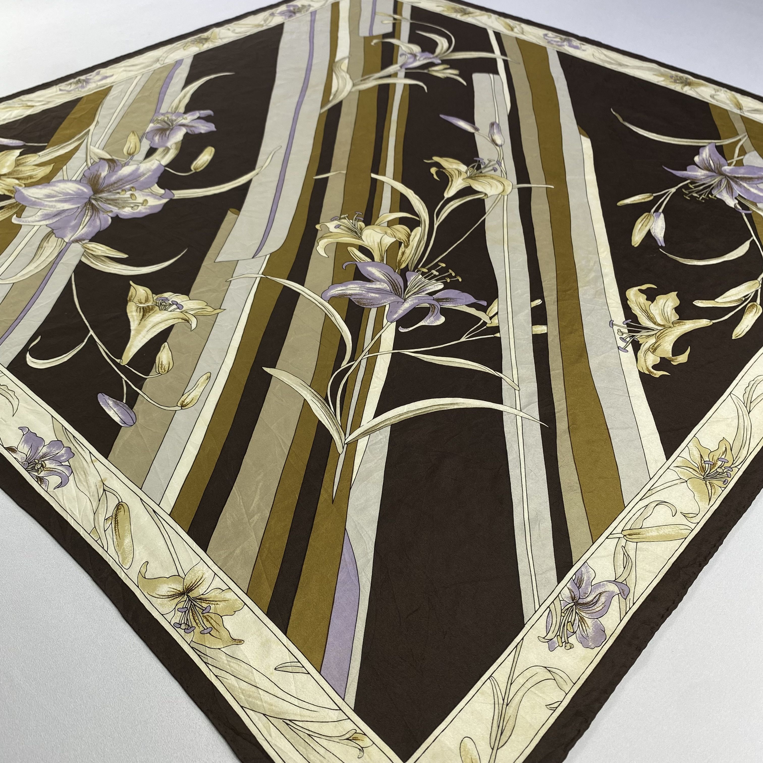 Japanese Brand × Vintage Vintage Floral Silk Scarf SS064 Size ONE SIZE - 3 Thumbnail