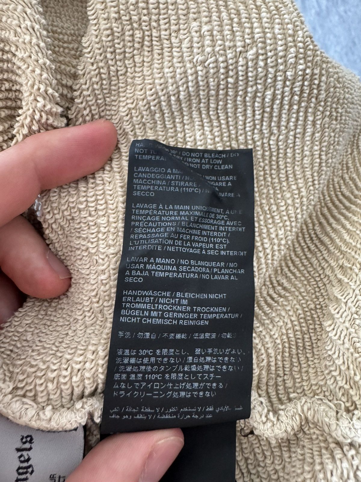 Palm Angels Palm Angels Cactus Oversize Beige Hoodie Size US M / EU 48-50 / 2 - 16 Thumbnail