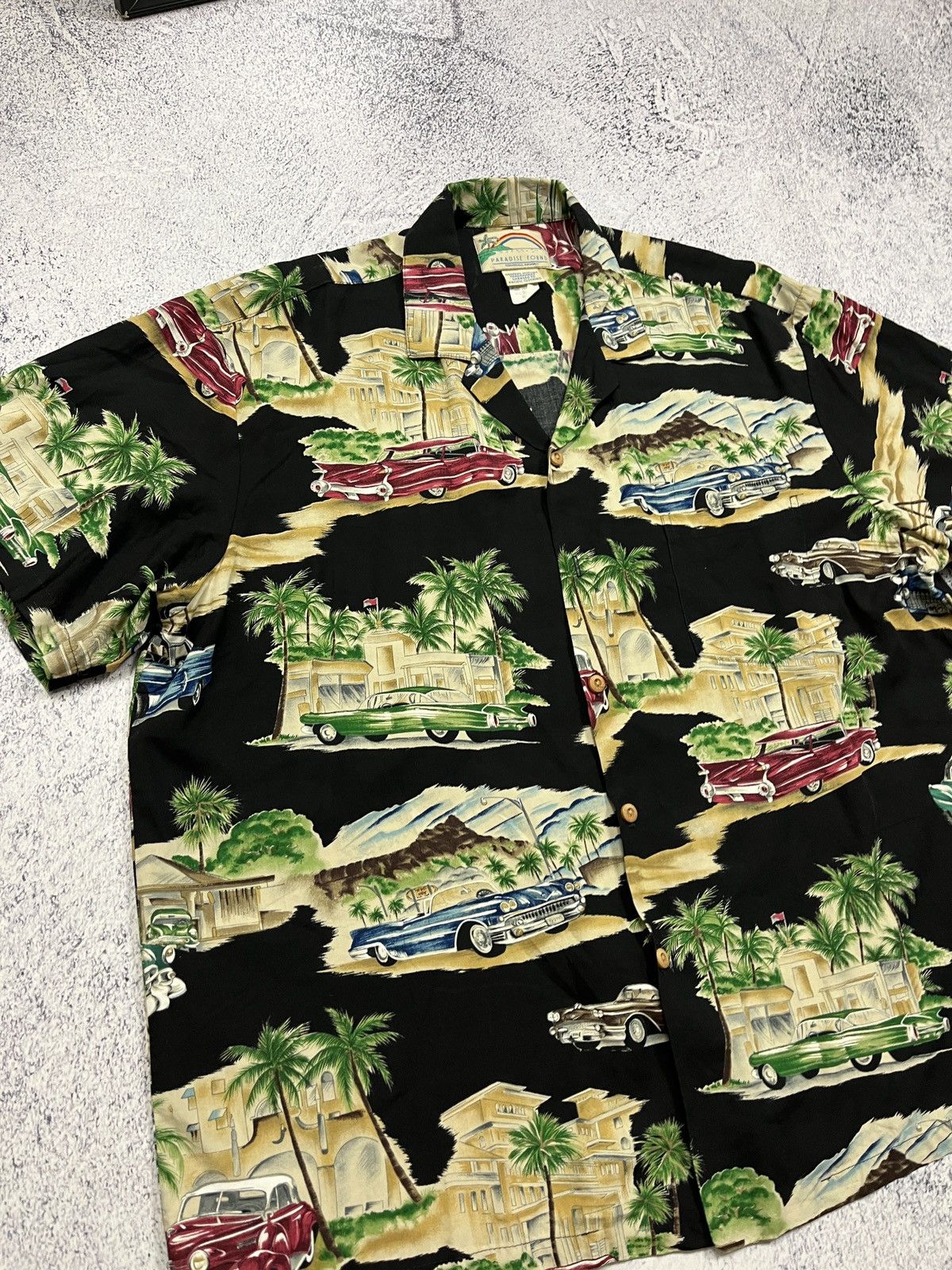Paradise Found × Vintage Vintage Found Paradise Rayon General Motors Hawaiian Shirt Size US XL / EU 56 / 4 - 8 Thumbnail