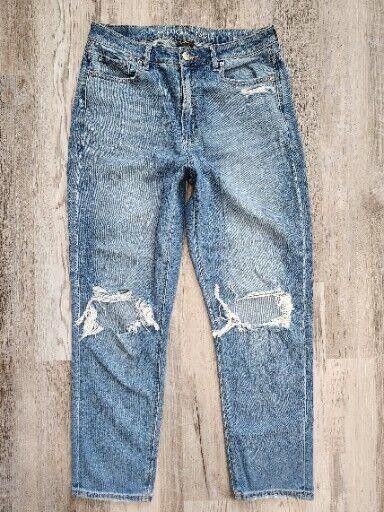 Designer American Eagle Mom Jeans Sz 8 Comfort Stretch Waistband Size 30" / US 8 / IT 44 - 1 Thumbnail