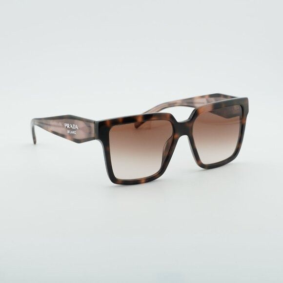 Prada Prada PR24ZS 23A0A6 Sunglasses Muave Havana Square Frame Size ONE SIZE - 4 Thumbnail