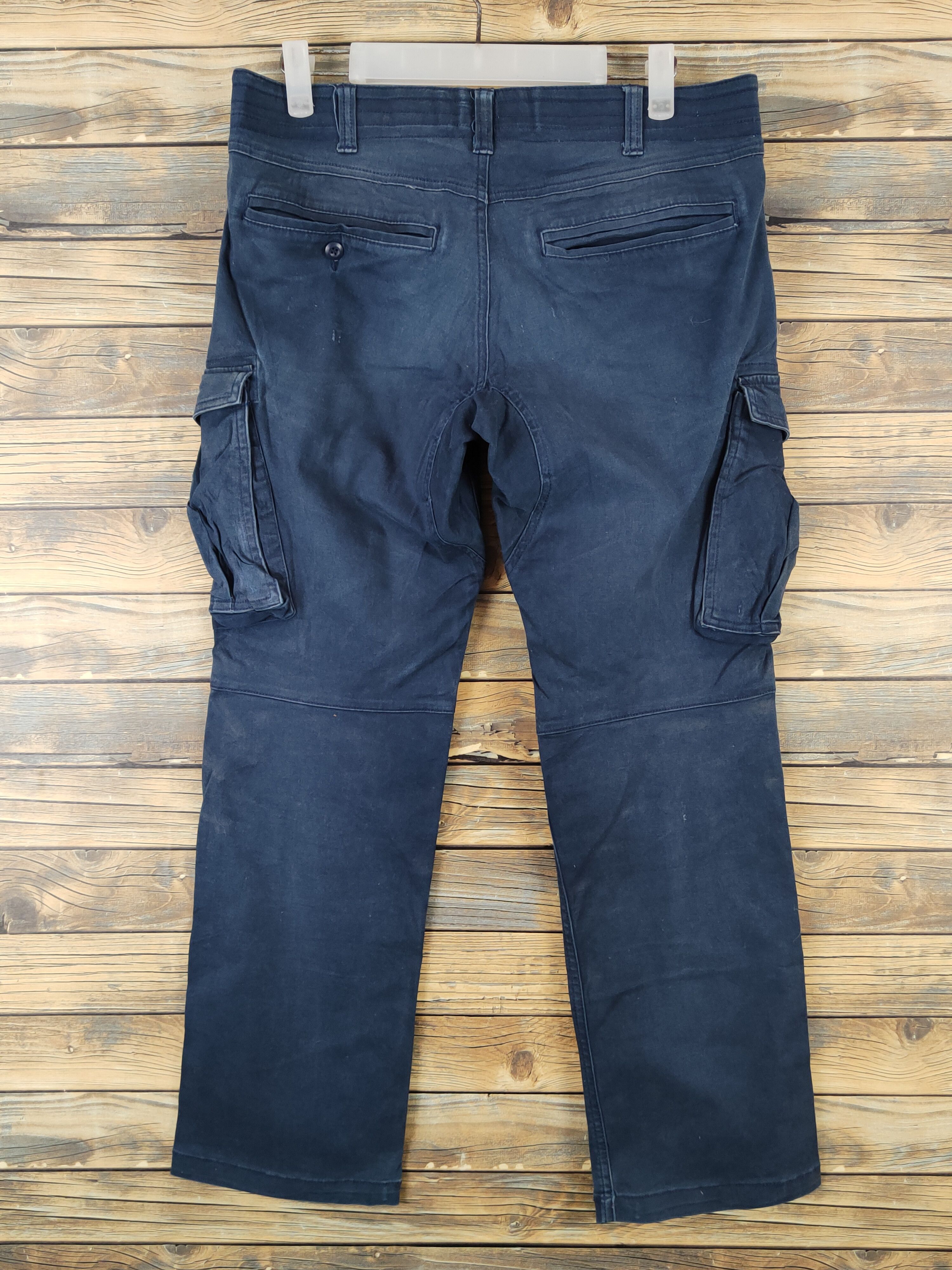 Japanese Brand Geride Navy Multipocket Tactical Cargo Pants #W1313 Size US 32 / EU 48 - 7 Thumbnail