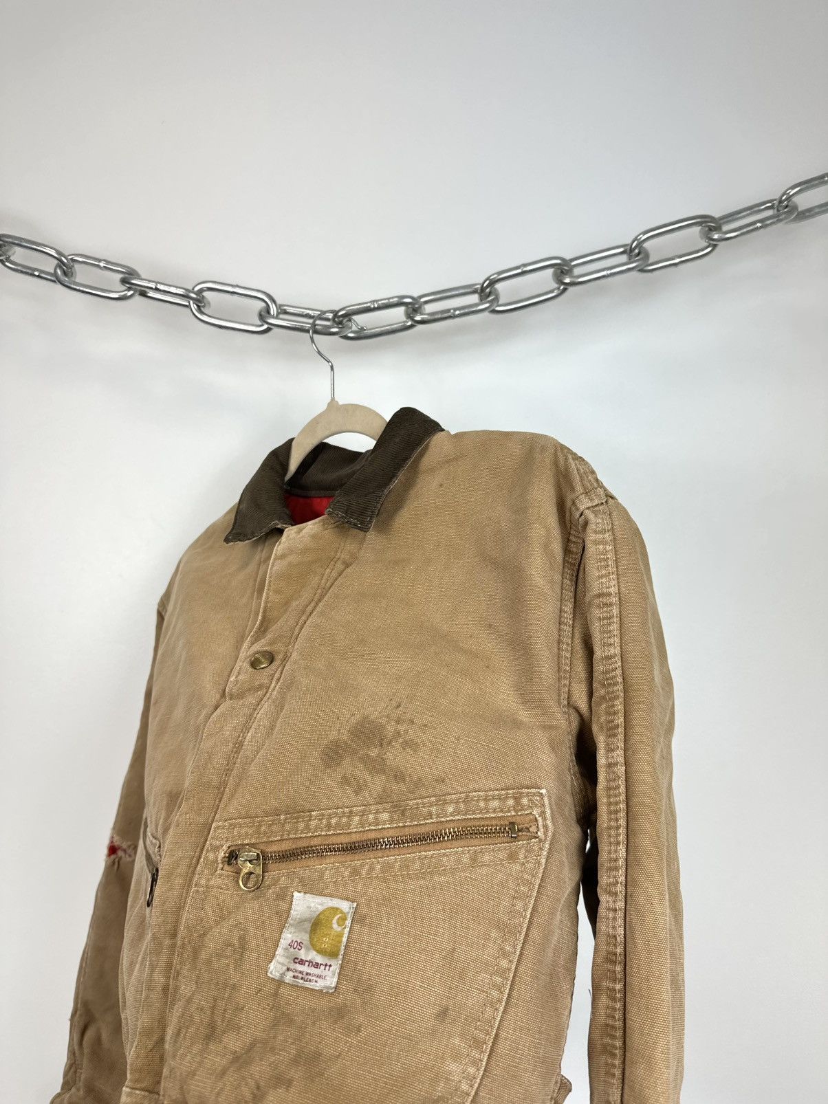 Carhartt Vintage 70s Carhartt USA Distressed Cropped Detroit Jacket Size US S / EU 44-46 / 1 - 6 Thumbnail