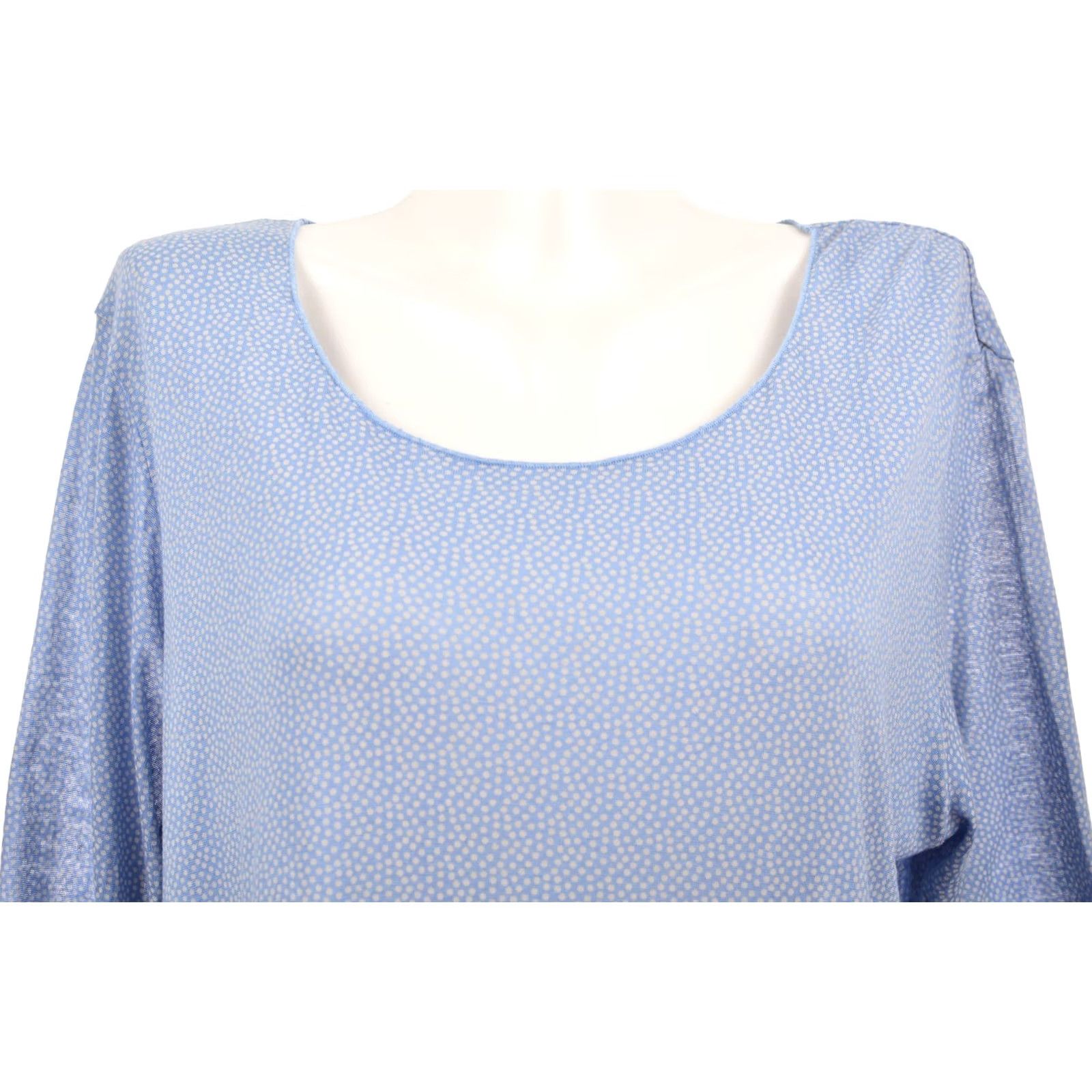 Vintage Gudrun Sjödén Gudrun Sjoden Blue Polka Dot Lyocell Dress L Women Short A-Line Size L / US 10 / IT 46 - 2 Thumbnail