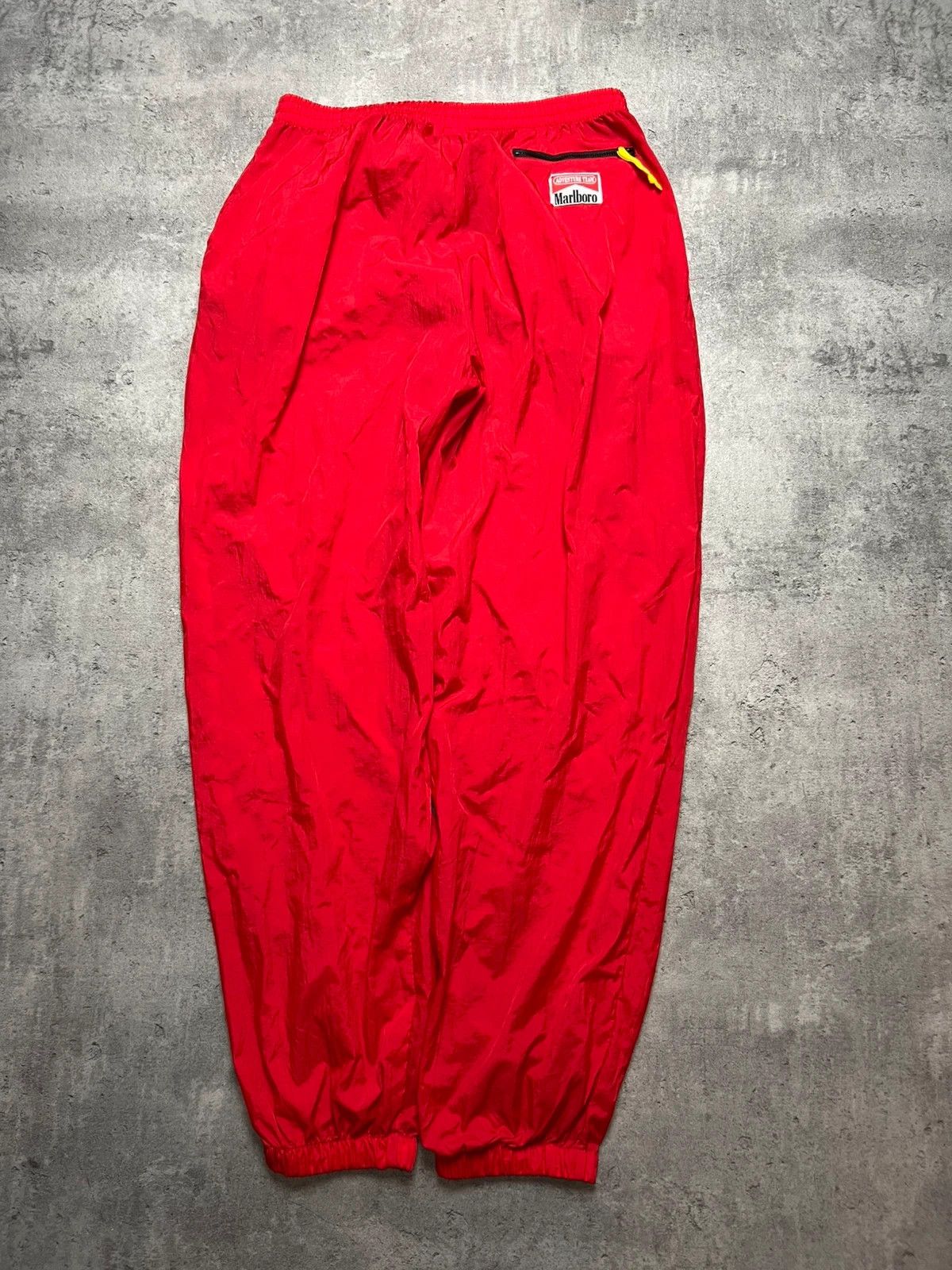 Marlboro Vintage red Marlboro cigarettes tracksuit parachute pants Size US 36 / EU 52 - 1 Thumbnail