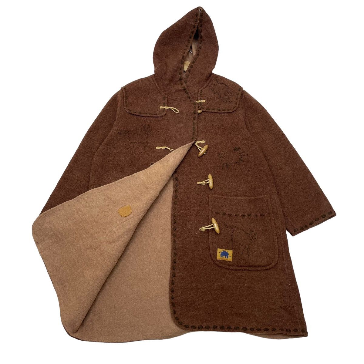 Hai Sporting Gear 🔥Vintage Hai Sporting Gear Duffle Wool Long Coat Jacket Size L / US 10 / IT 46 - 1 Thumbnail