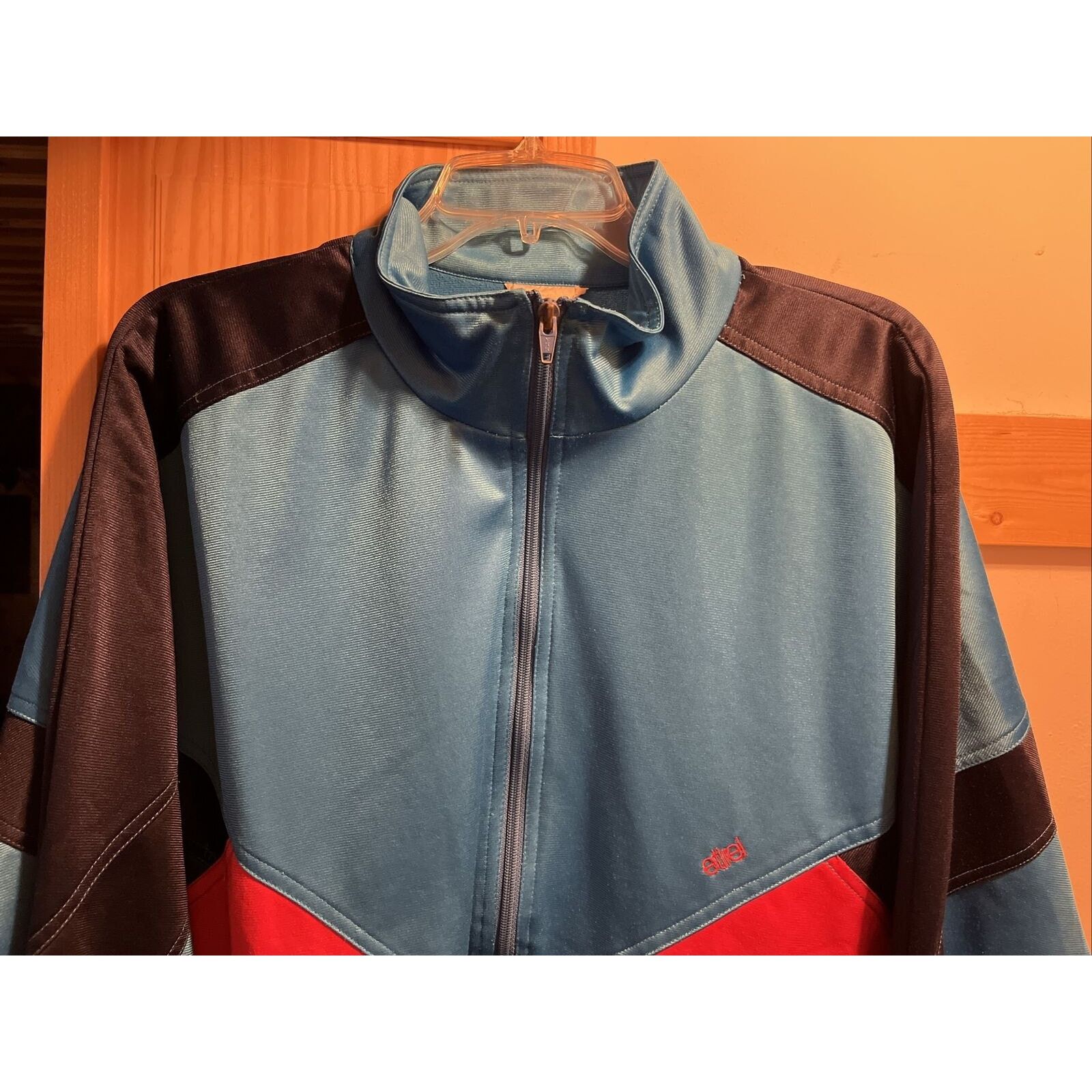 The Unbranded Brand Etirel Vintage Men’s L Blue Long Sleeve Zip Up Tracksuit Top Size US L / EU 52-54 / 3 - 5 Thumbnail