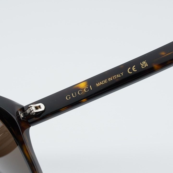 Gucci Gucci GG2077S 002 Sunglasses Havana Square Frame, Brown Size ONE SIZE - 8 Thumbnail