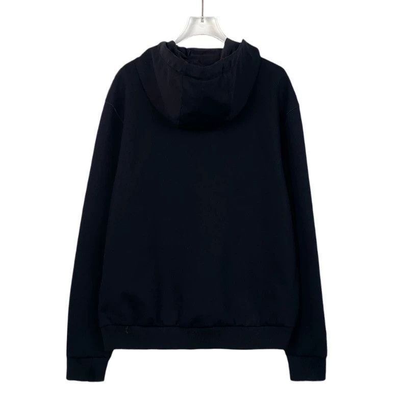 Prada Prada Black hooded half-zipper long-sleeved sweatshirt 2501 Size US XL / EU 56 / 4 - 2 Thumbnail