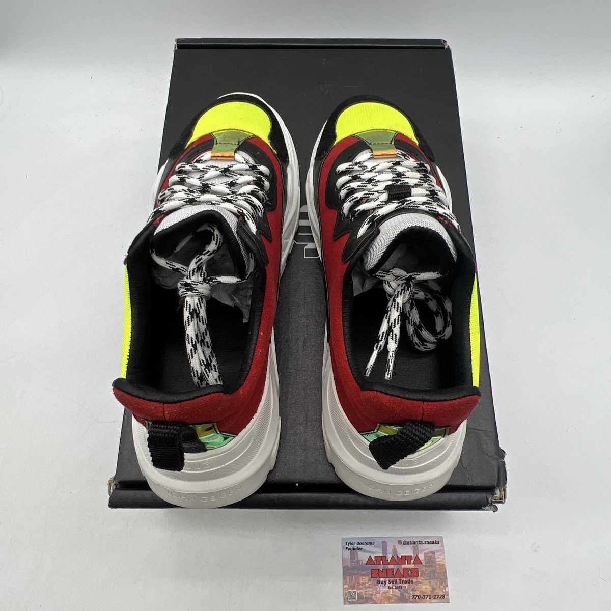 John Geiger John Geiger 003 Black red lime Size US 9 / EU 42 - 7 Thumbnail