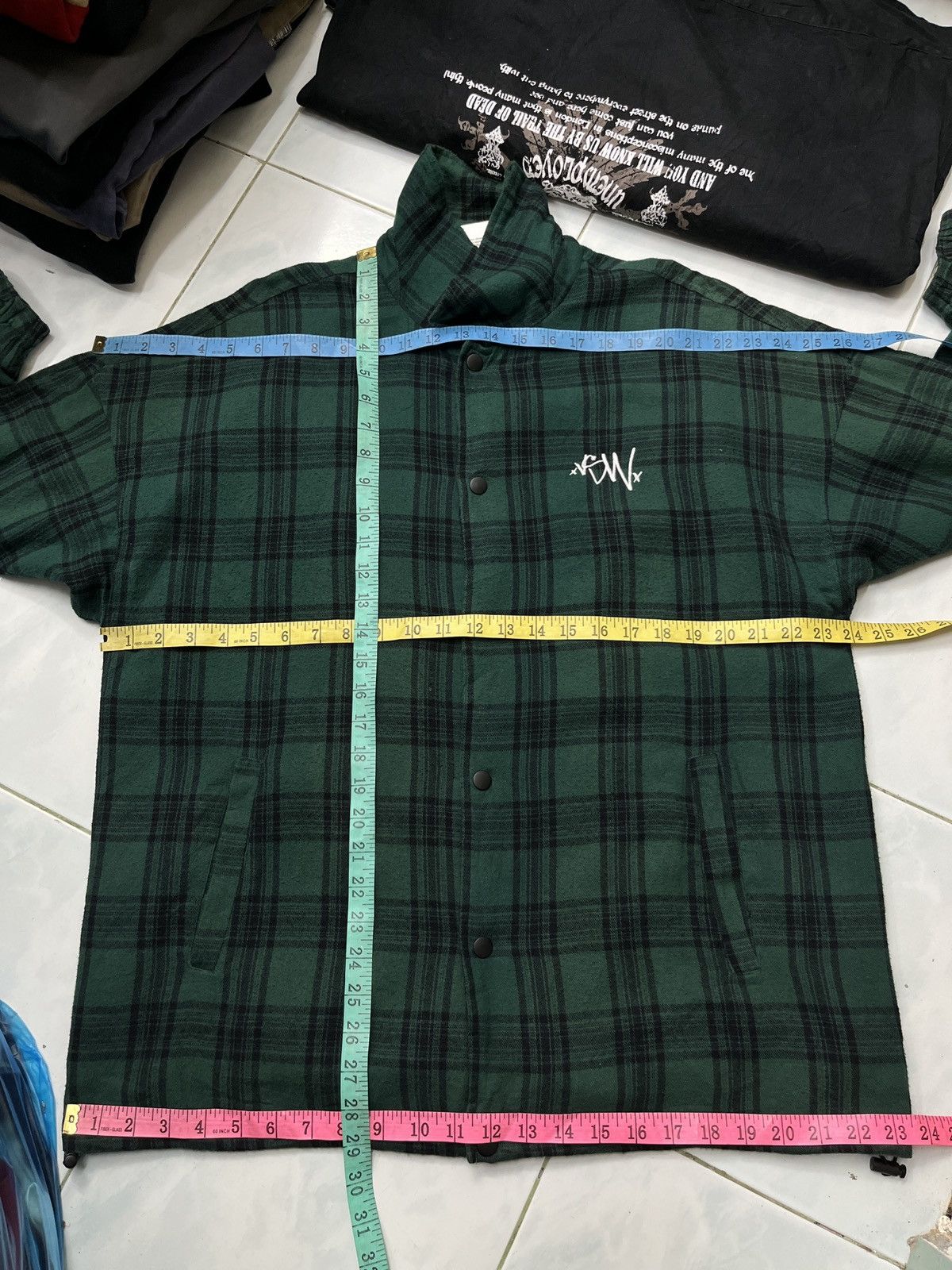 Vision Streetwear 🔥🔥🔥STEALS VISION STREETWEAR TARTAN GREEN JACKET SHIRTS Size US M / EU 48-50 / 2 - 16 Thumbnail